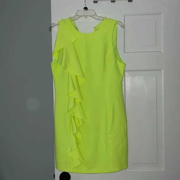 slim fit dress slacks Own Your Rage Neon Green Tulle Dress – HARMONIA NY main image 0